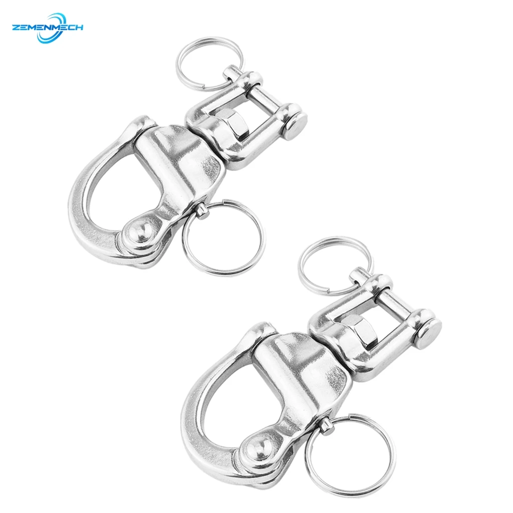 

2PCS Boat Accessories Stainless Steel Swivel Shackle Quick Release Boat Anchor Chain Eye Shackle Swivel Snap Hook Marine Serre
