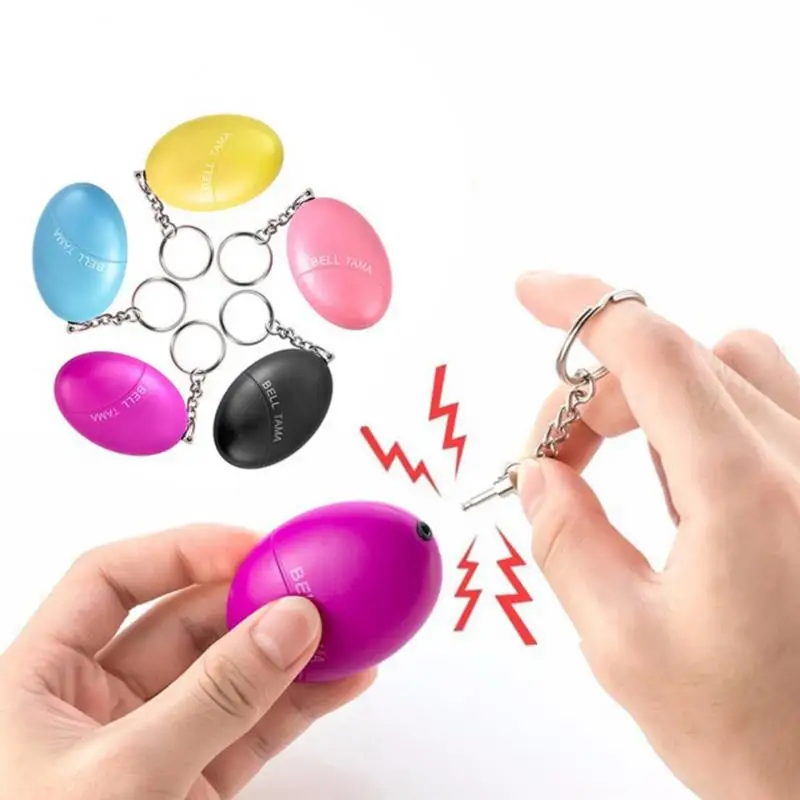 

Self Defense Alarm 120dB Egg Shape Self Defense Anti-Attack Alarm For Girl Lady Women Self-protection Personal Safety Alarm