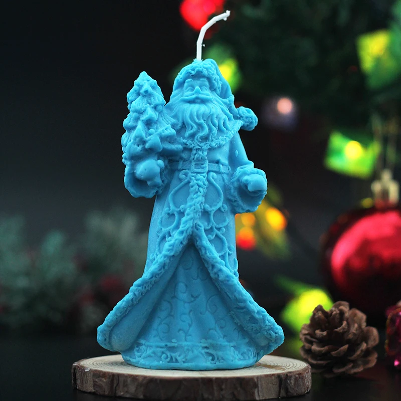 

Christmas Santa Claus Mold Scented Candle Making Mold DIY Handmade Christmas Molds Silicone