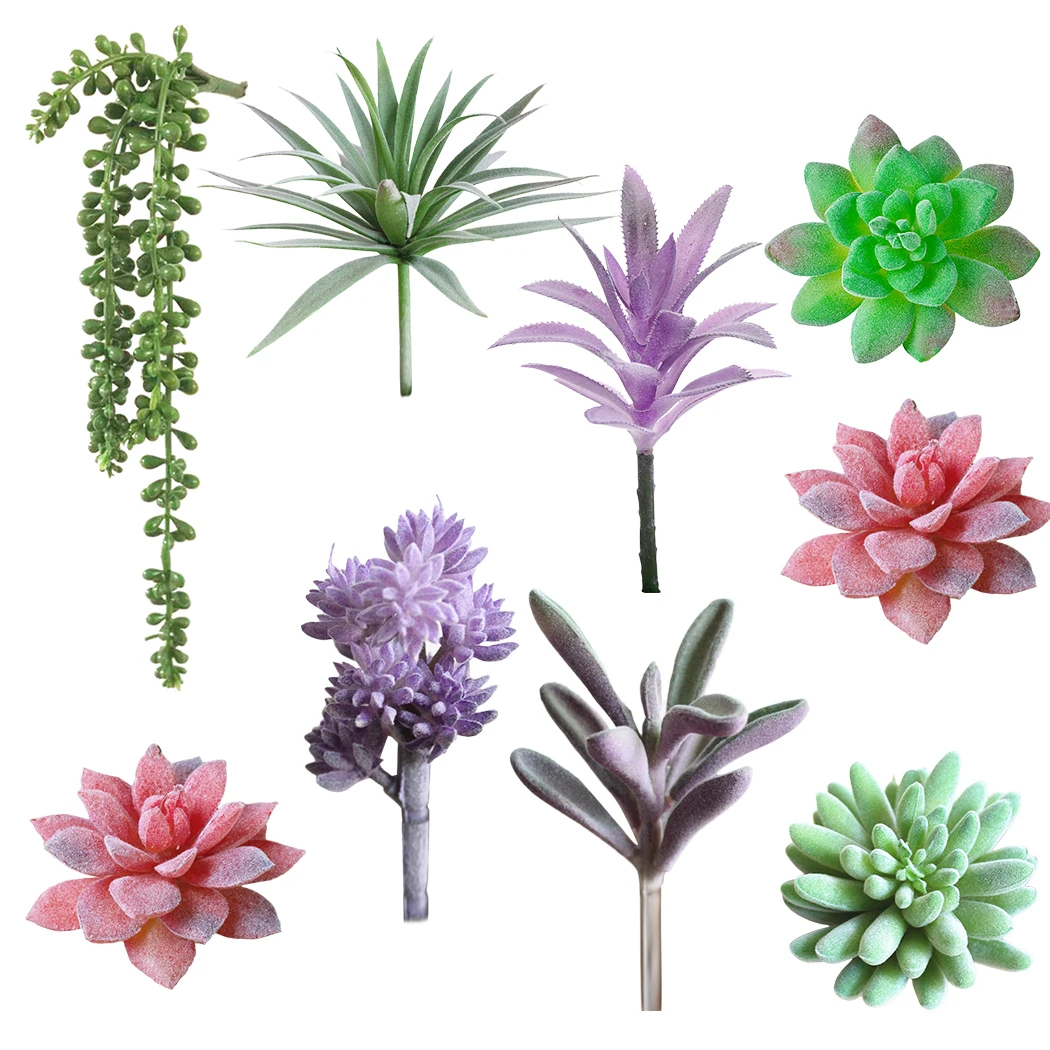 Искусственный суккуленты жемчуг зеленая лоза цветы подвесной ротанговый