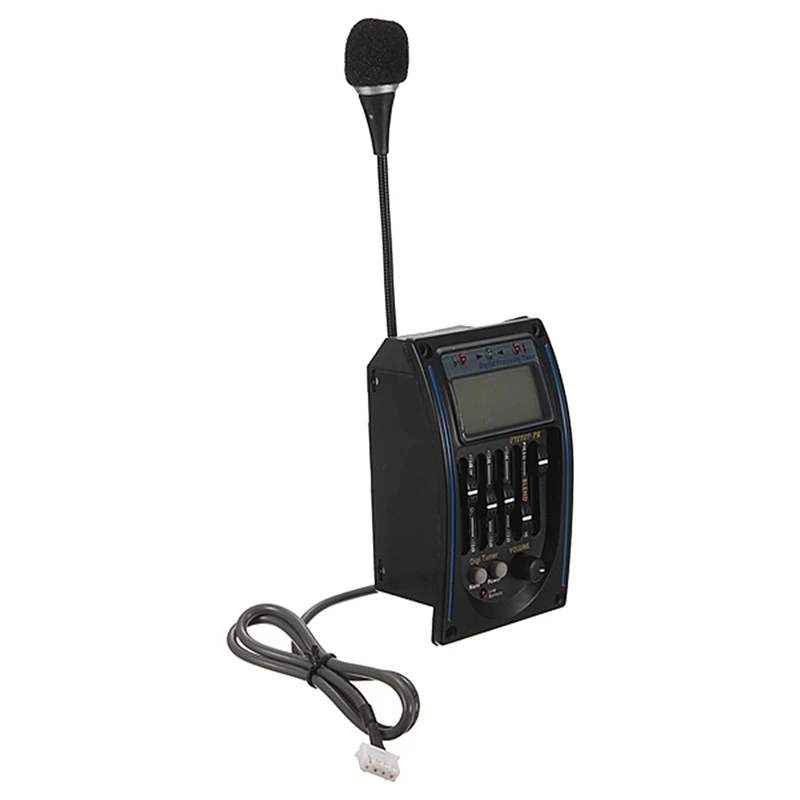 Лидер продаж-5 полосный эквалайзер Пикап тюнер для акустической гитары с 6F22 9В