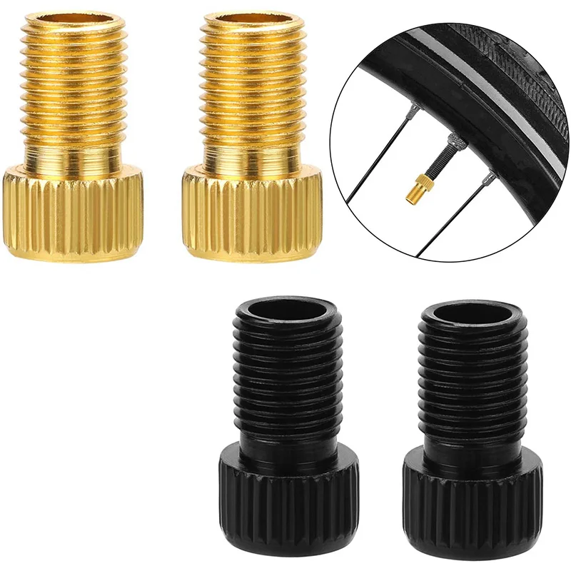 4pcs Presta to Schrader Bike Valve Adapter Aluminum Alloy Converter Bicycle Accessories | Спорт и развлечения