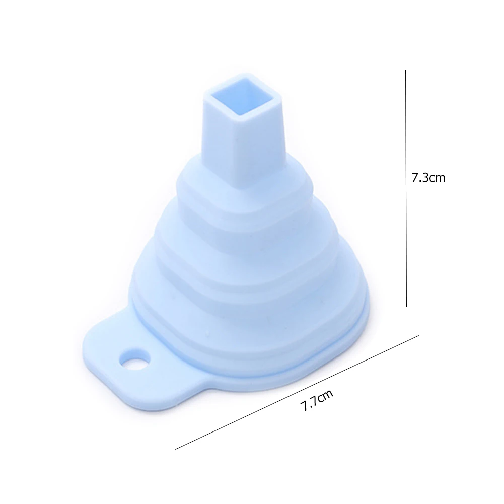 

Mini Foldable Funnel Silicone Collapsible Funnel Folding Portable Funnels Be Hung Household Liquid Dispensing Kitchen Tools