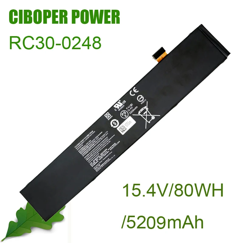Аккумулятор для ноутбука CP RC30-0248 RZ09-0238 RZ09-0367 RZ09-0288 RZ09-0301 RZ09-0313 RZ09-0421 RZ09-0409 Razer Stealth 15