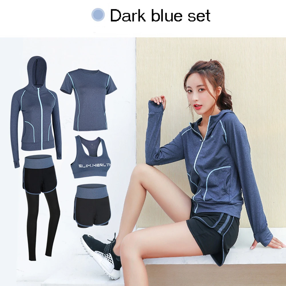 Женские Бесшовные штаны с высокой талией пальто капюшоном футболка бюстгальтер