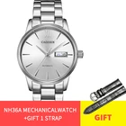 Часы наручные Мужские автоматические механические, официальные оригинальные Роскошные Брендовые спортивные водонепроницаемые до 5ATM с календарем, 2020