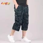 Мужские военные шорты-карго до колена, камуфляжные тактические шорты, хлопковые Свободные повседневные шорты для работы, размеры M-5XL