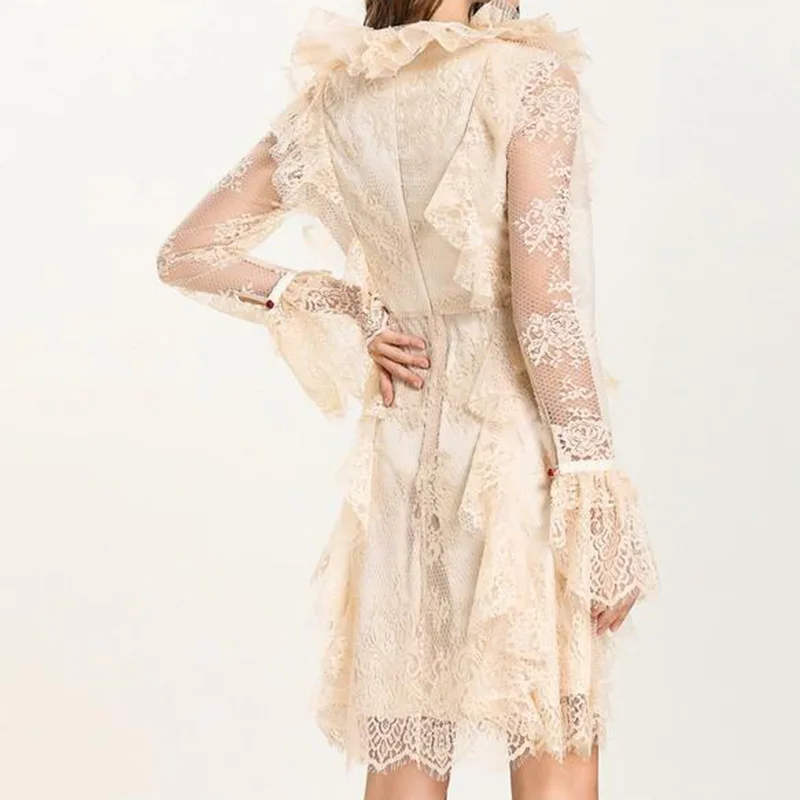 Вязаное кружевное элегантное платье женское облегающее сексуальное прозрачное