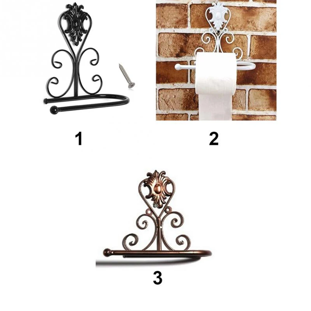 Настенный держатель для туалетной бумаги металлическая рулонная полка хранения