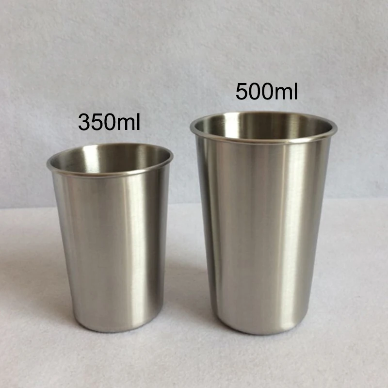 350 мл Нержавеющая сталь кружки перемещения металла Кружки Стаканы объемом в одну