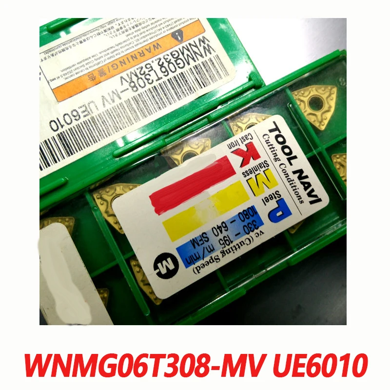

100% Original WNMG WNMG06T308-MV UE6010 10pcs CNC lathe Insertion Carbide Insert 06T308 Imported From Japan MV High Efficient
