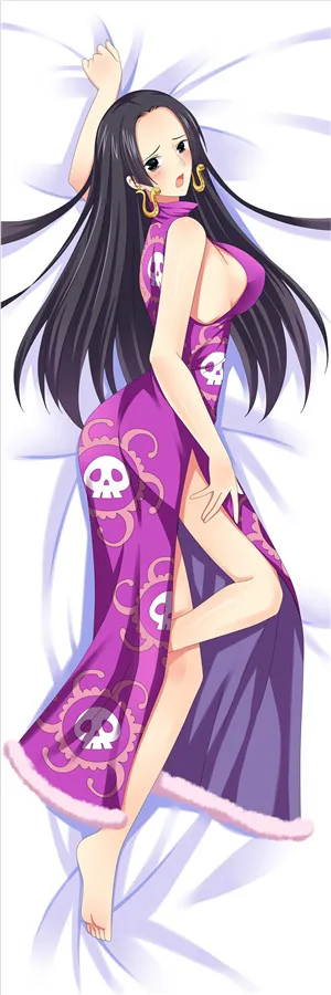 Anime ONE PEICE Pillow Case Cosplay Boa Hancock Cushion Cover Hugging Body Peach Skin Pillowcase fashion Printed | Тематическая