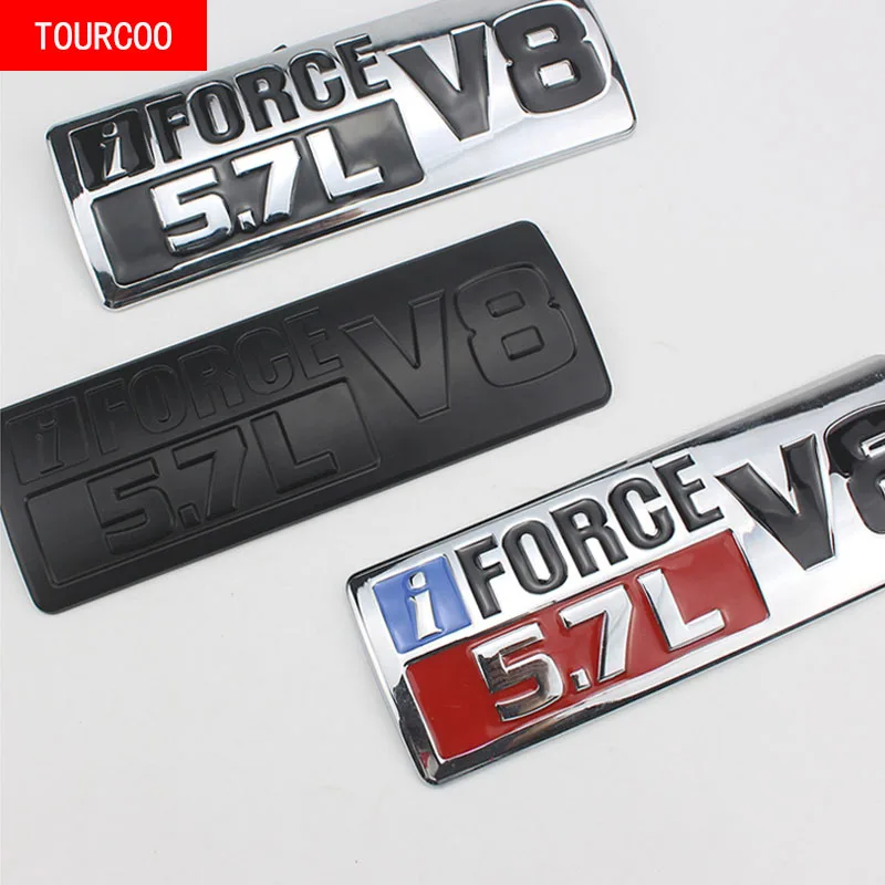 

Для Toyota Tundra Prado Corolla Highlander Venza автомобильный Стайлинг iFORCE 5.7L V8 автомобильные наклейки-логотипы