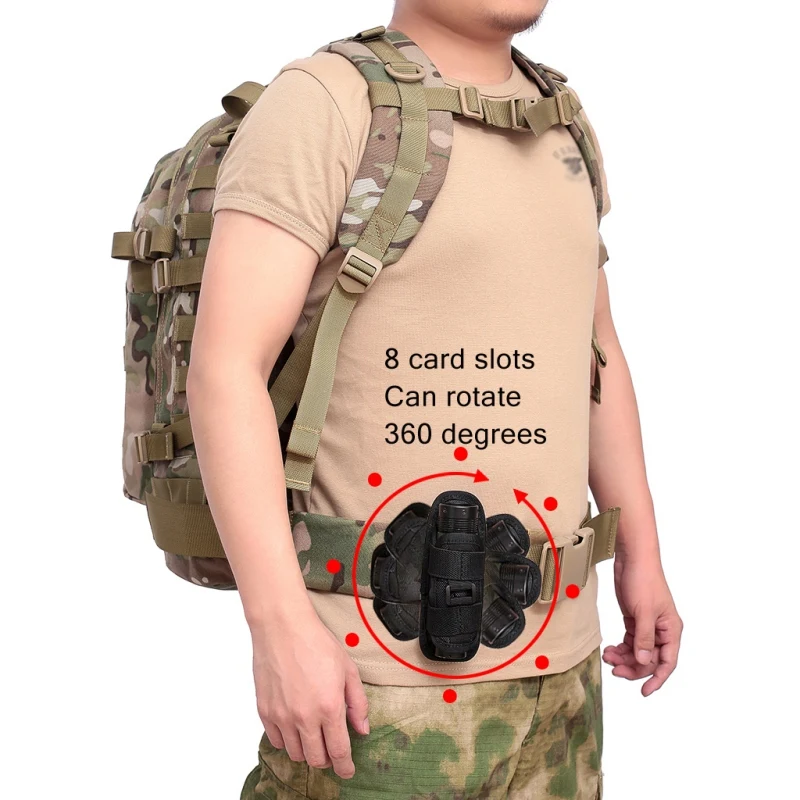 Тактический вращающийся на 360 градусов фонарик чехол-кобура для ремня