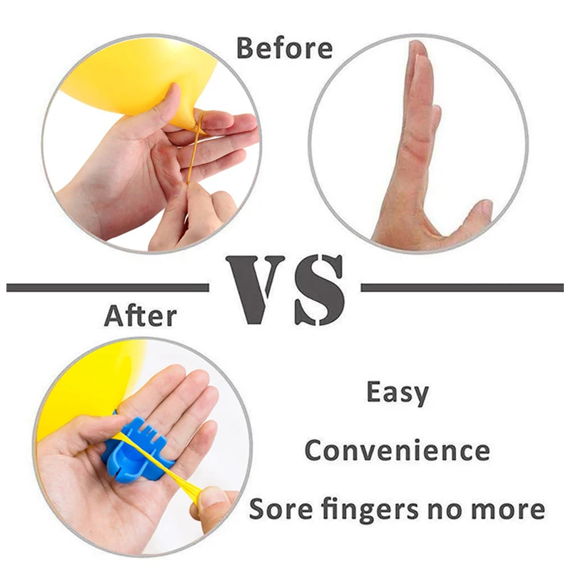 Устройство для завязывания узелков на воздушных шарах 2 шт. | Дом и сад