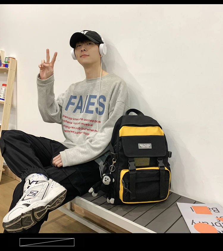 

PB008 Korean version of Harajuku Mori school bag campus male and female college students leisure all-match travel backpack