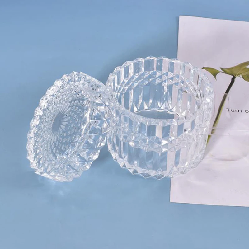 

Jewelry Making DIY Crystal Flat Bottom Crystal Storage Bottle Silicone Mold For Sealed Tank Epoxy Storage Box Mould