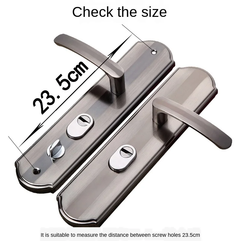 

Aluminium Alloy Door Handle Universal Security Door Handle Pair Lock Thickened Panel Handle Door Lock Household Hardware