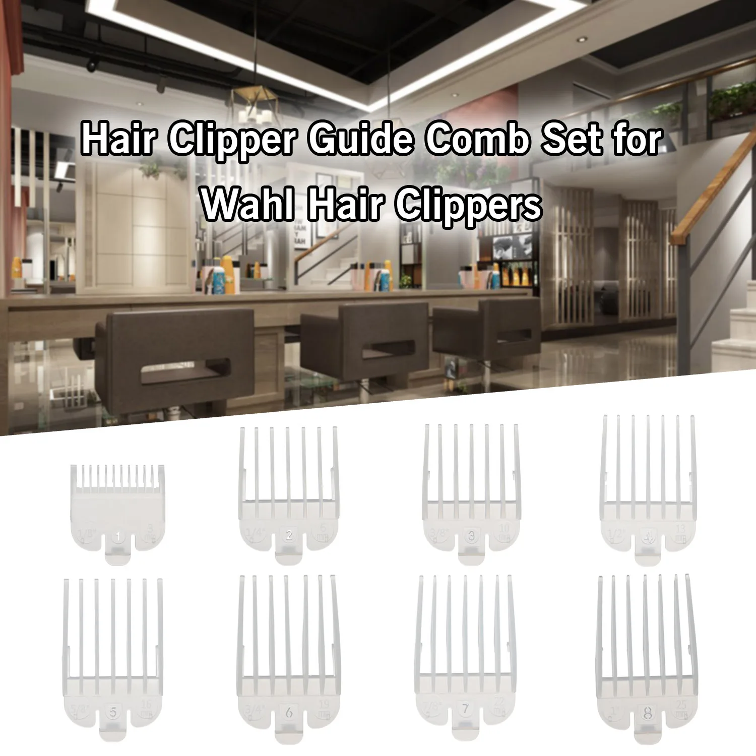 Набор направляющих для машинки стрижки волос комплект инструментов 8 шт./компл.