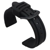 22mm 24mm silicone watch band strap sport soft diving rubber clock watchbands stainless steel pin buckle bracelet accessories