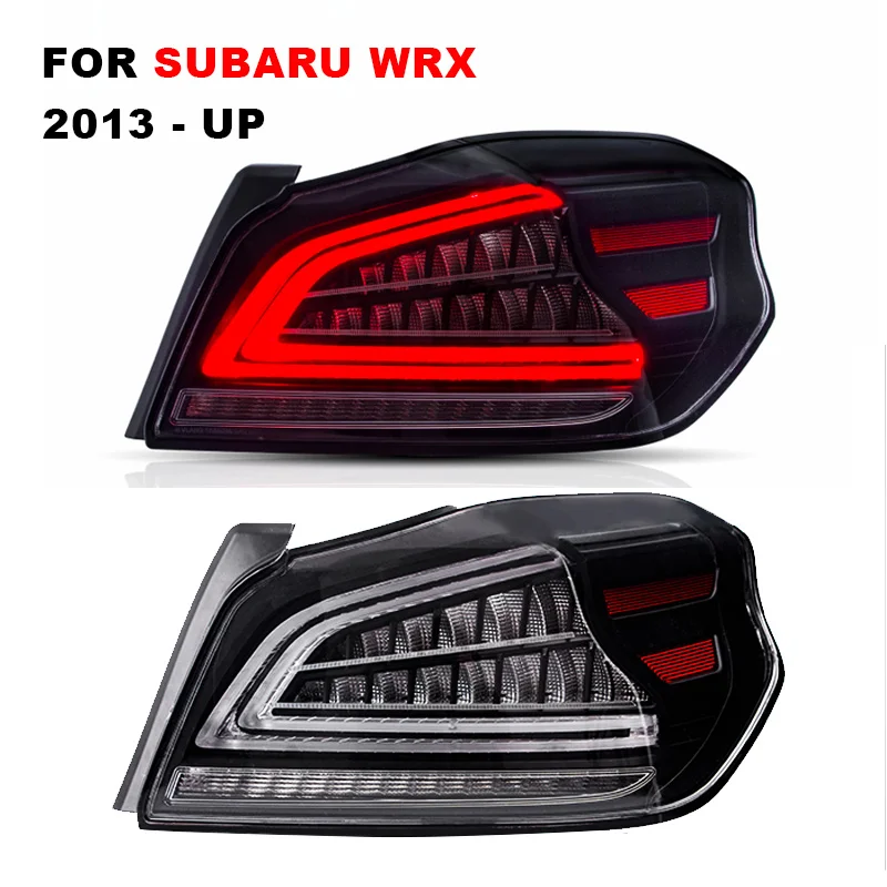 1 пара LED задний фонарь в сборе для Subaru WRX 2013 2016 2017 2018 свет обратный
