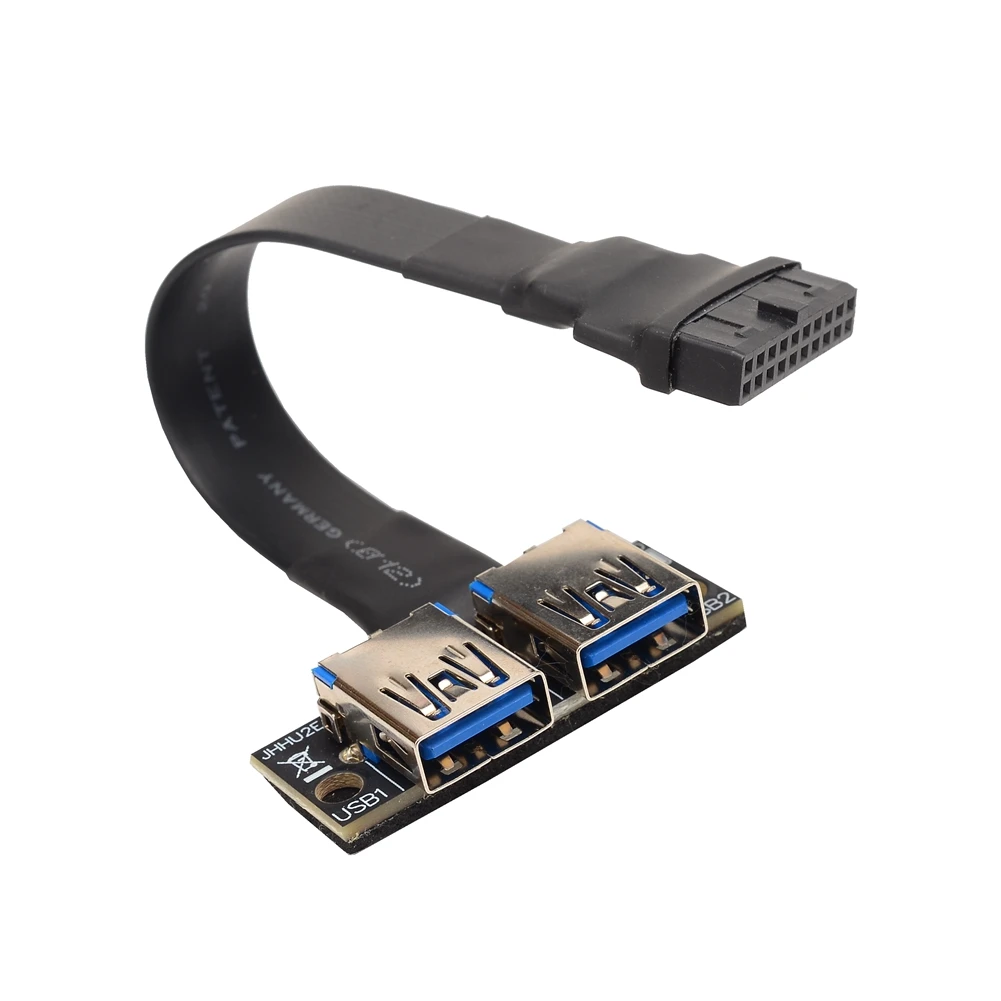 Новый переходник USB3.0/3 1 IDC 19/20P на TypeA внутренний разъем с двумя портами USB3.0 20P