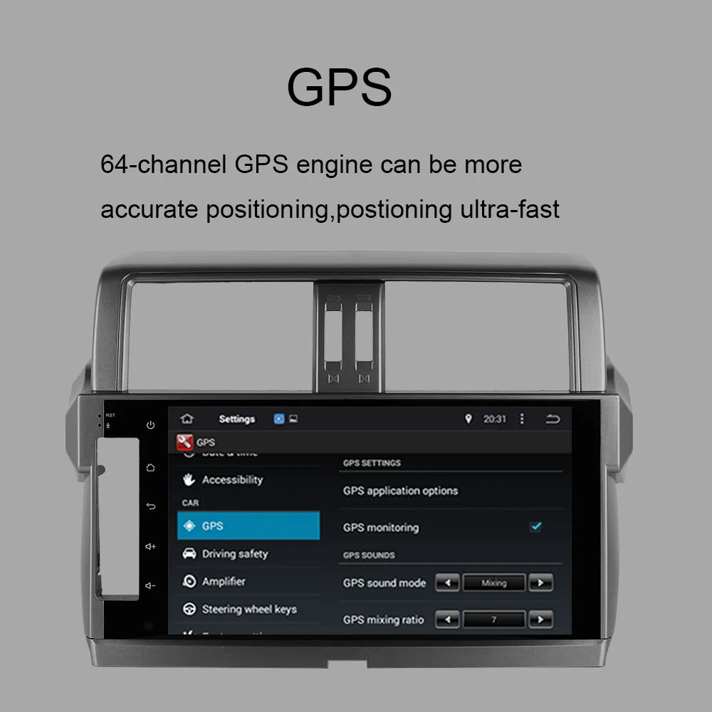 Автомобильный GPS-навигатор 4 Гб + 64 ГБ Android 10 0 1 дюйма для TOYOTA Land Cruiser Prado 150 IPS 2014-2017