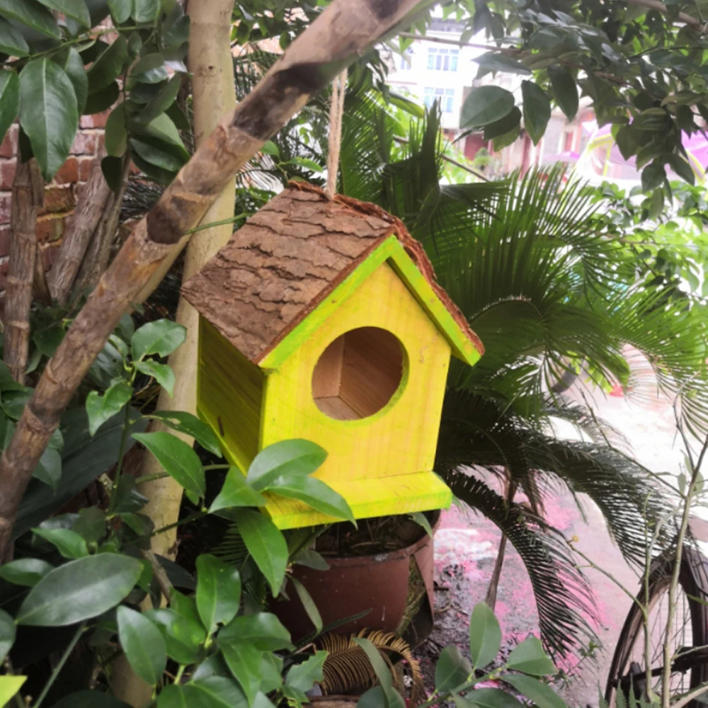 Домик-гнездо птичья коробка деревянный Птичий дом уличная домик деревянная