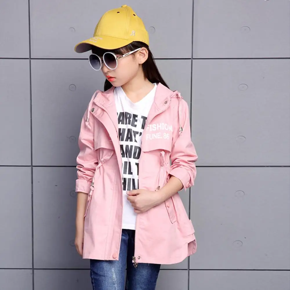 Дальневосточный леопард детская одежда плащ для девочек весна осень новое