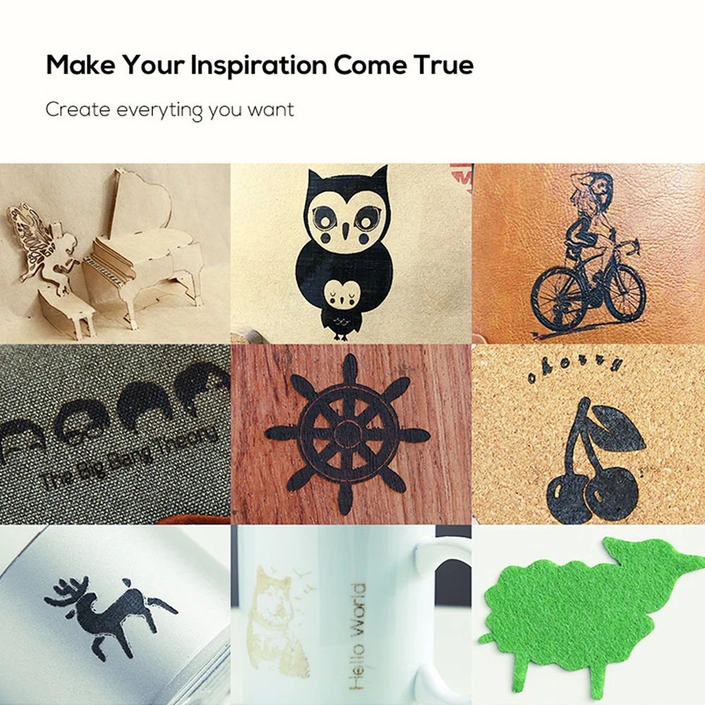 Лазерный гравировальный станок 3DMini Laserpecker с гравировкой по дереву лазерный