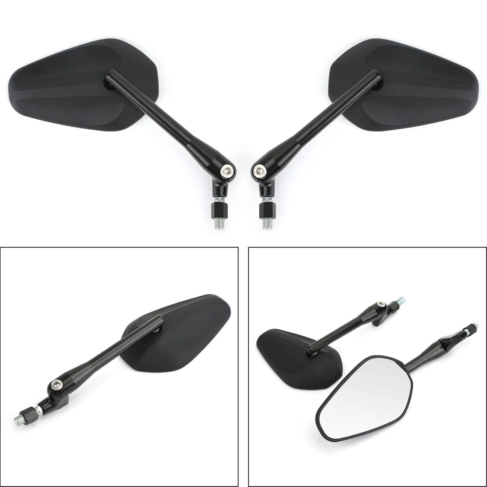 

Artudatech Universal 10MM Motorcycle Rear View Mirrors Fit for Honda CG 125 Grom MSX 125 MSX125