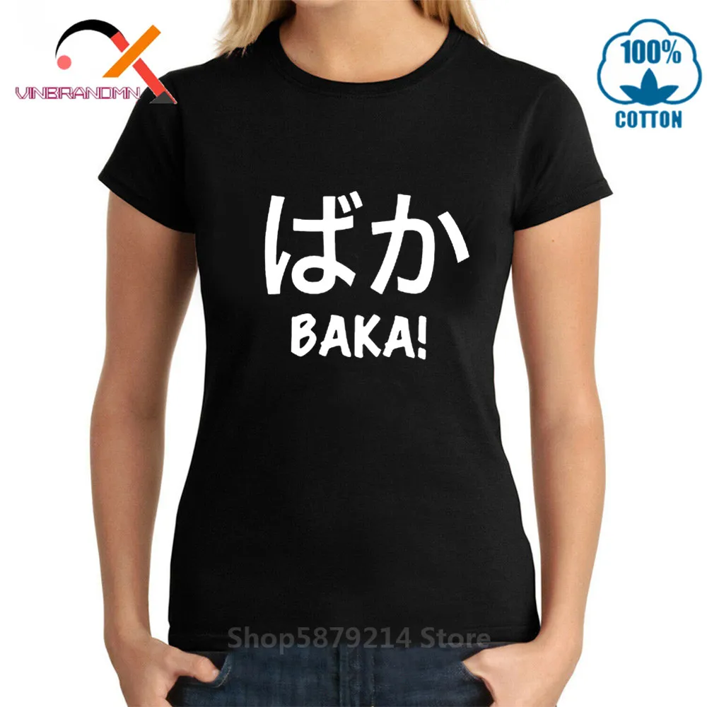 Футболка с рисунком аниме Otaku Baka мужская и женская футболка в японском стиле Kanji