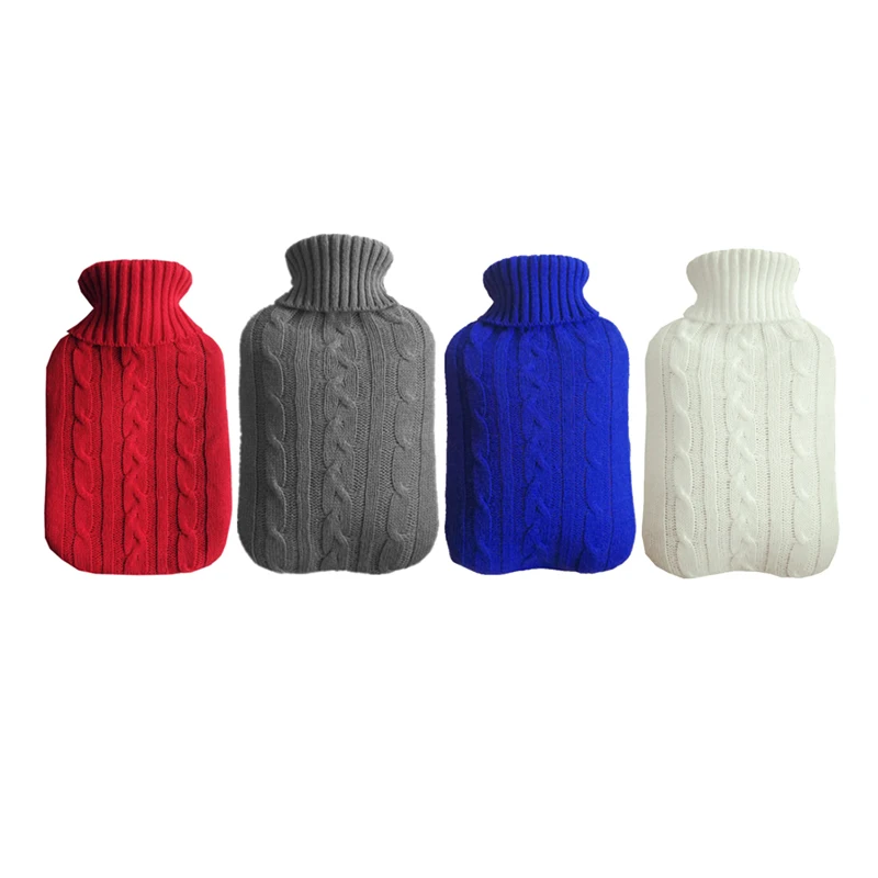 Promotion! Knitting Hot Water Bottle Cover Suitable for 2000 Ml Anti-Scald Lasting War |