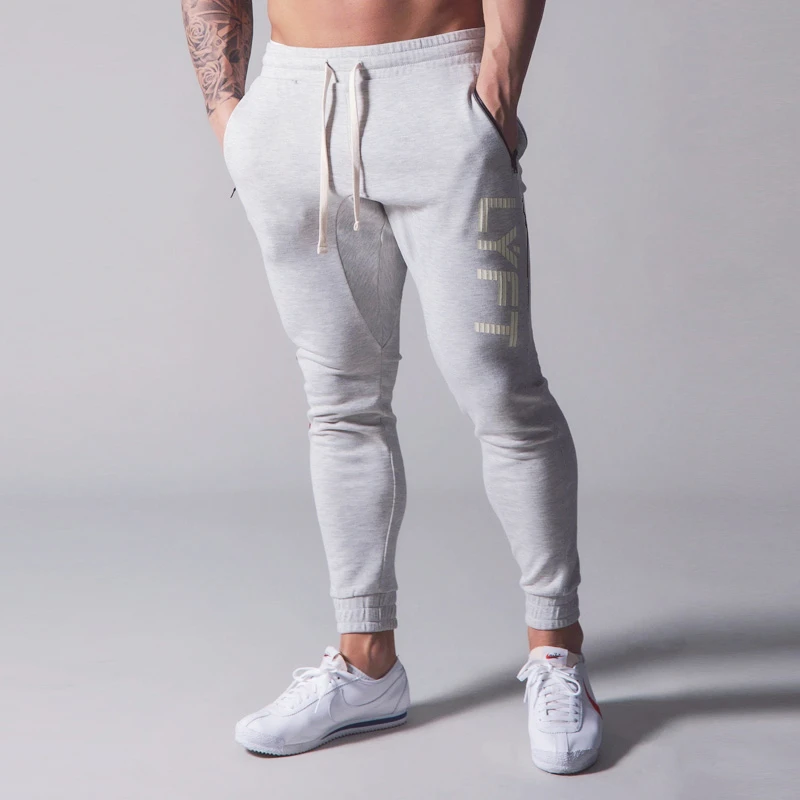 

2021 JP&UK Mens Sweatpants Gym Jogging Pants Fitness Bodybuilding Joggers Workout Trousers Slim Men Casual Cotton Pencil Pants