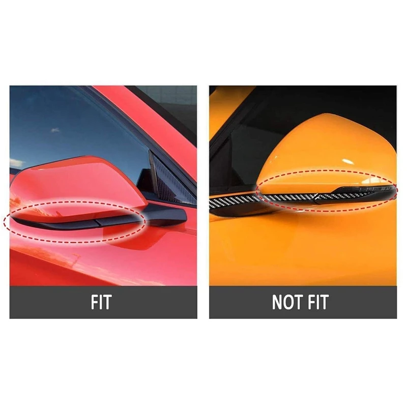 

Car Glossy Black Horn Style Rearview Side Mirror Cover Rearview Caps ABS Trim Shell for Ford Mustang 2015-2020