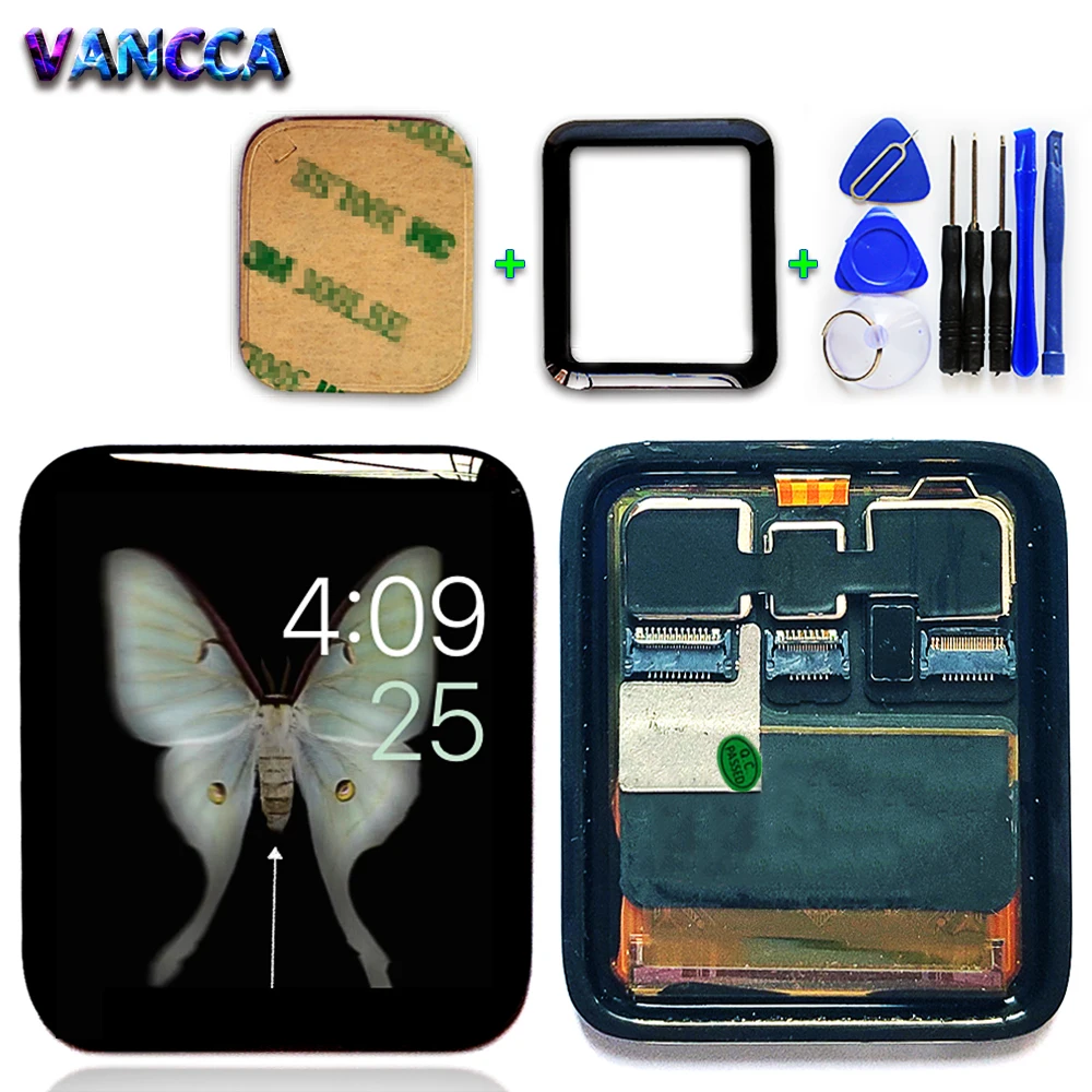 Vancca ЖК дисплей для Apple Watch Series 2 38 мм сапфировый сенсорный экран Series2 42 спортивный