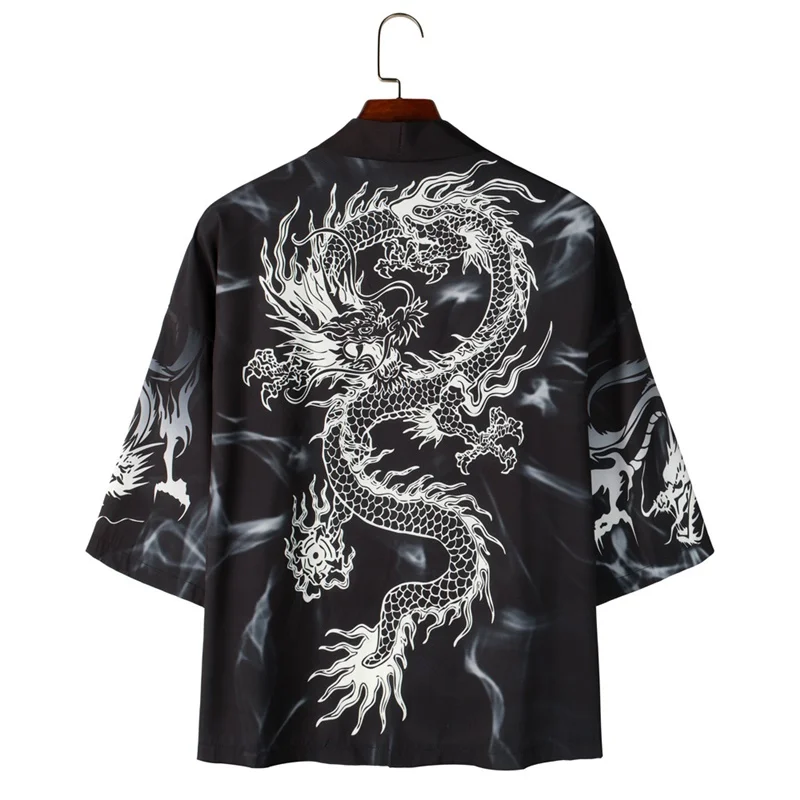 Японское кимоно KK4320 кардиган для мужчин юката харакудзю Азиатский стиль