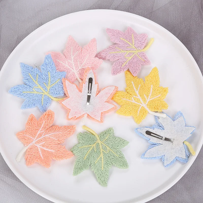 

New Leaf Hair Clips Maple Hair Accessories Spring Summer Fashion Headwear Girls Women Leaves Headdress Princess Scrunchies