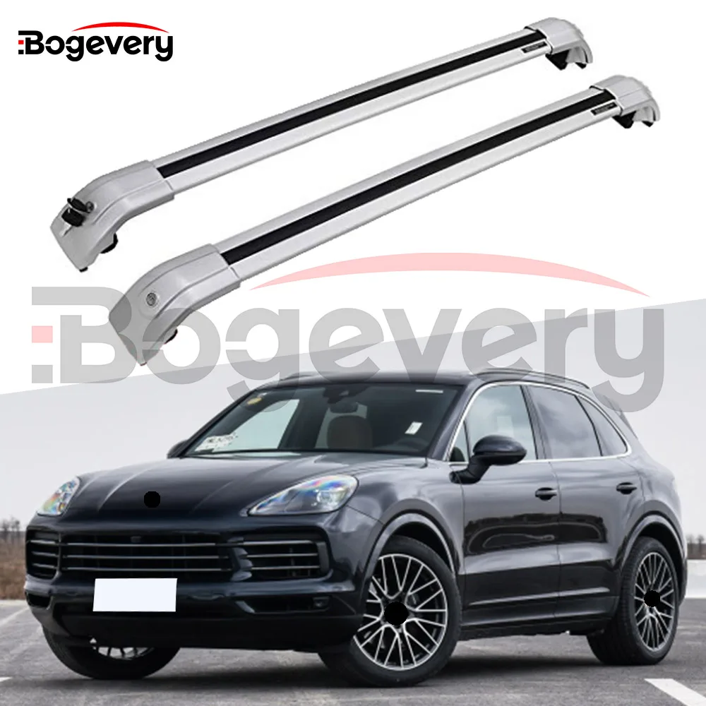 Новая Серебристая перекрещенная рейка для багажа на крышу Porsche Cayenne 2011 2012 2013 2014 2015