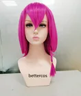 Danganronpa V3, парики для косплея Kazuichi Souda, короткие, шокирующие, розовые, термостойкие синтетические волосы, парик + парик