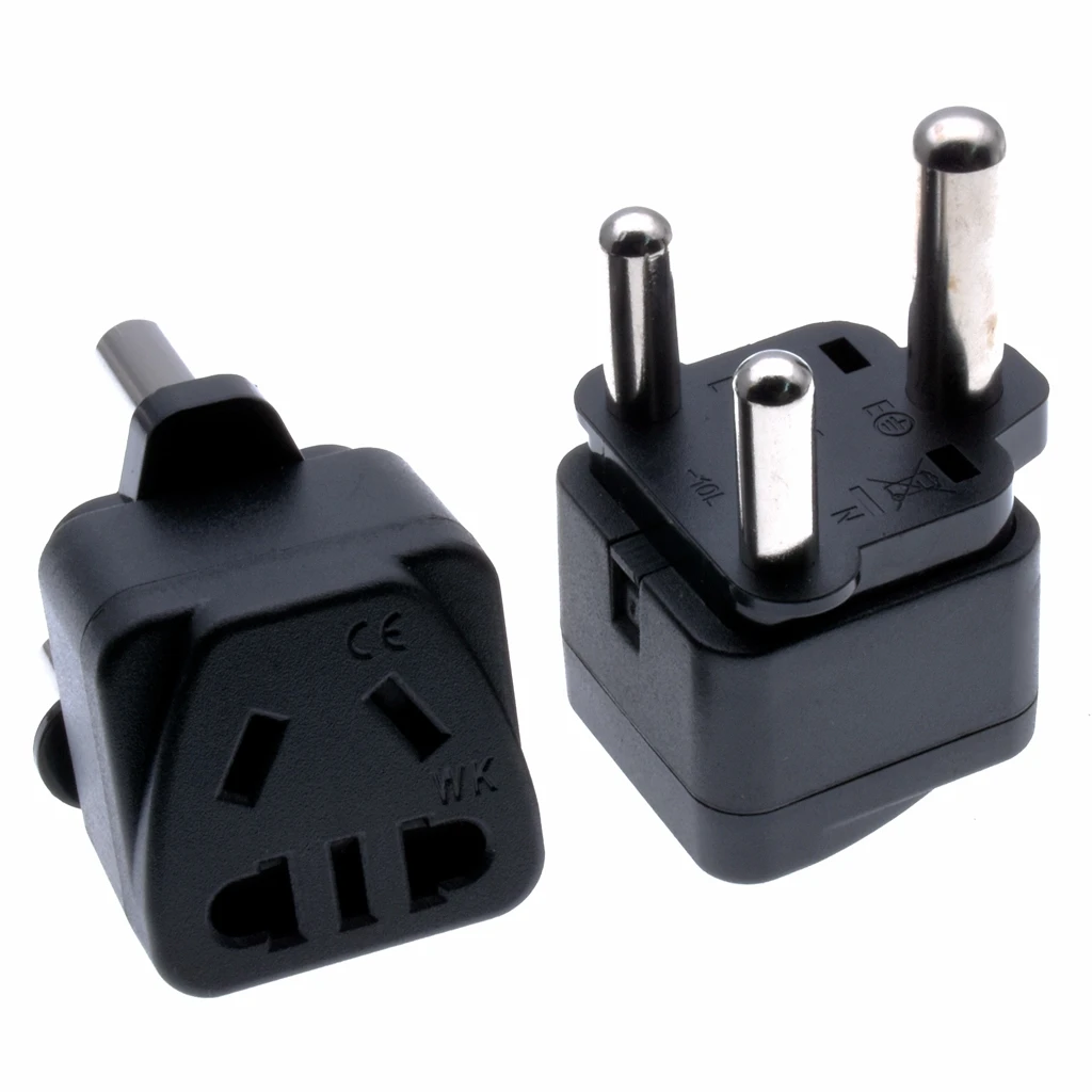 Южной Африки штекер адаптера для путешествия (Тип м)-1 пакет с заземлением (WK-010L) 250V