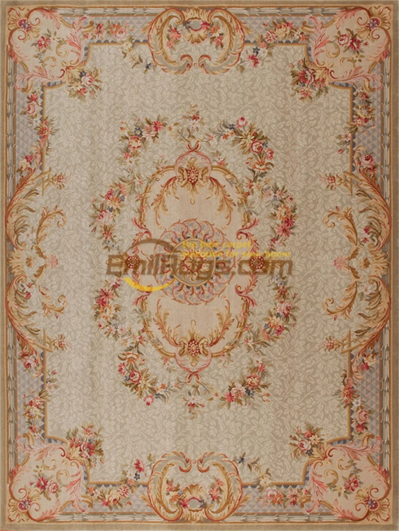 Goedkoop Top Fashion Tapete Details Over Handgeknoopt Dikke Pluche Savonnerie Rug Tapijt Gemaakt Om MS37 9X12