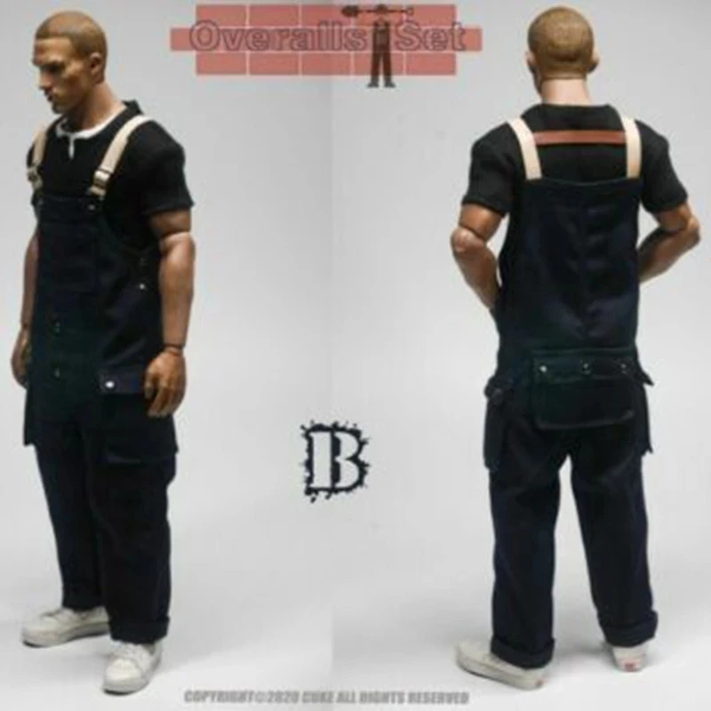 

1/6 CUKE TOYS MA-013 Male Overalls Shirt Clothes Set for 12" Action Figure Doll in stock