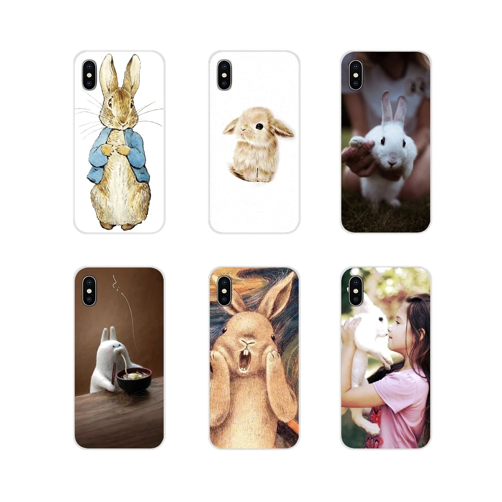 Аксессуары чехлы для телефонов милый белый кролик Motorola Moto X4 E4 E5 G5 G5S G6 Z Z2 Z3 G G2 G3 C Play