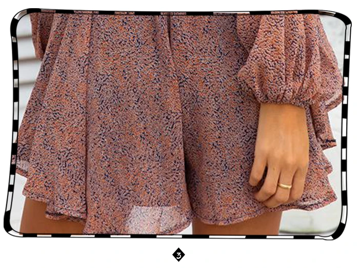 

Loose Wide Leg Print Rompers Womens Jumpsuit New Spring Fashion Long Sleeve Button Romper Dress Summer Beach Chiffon