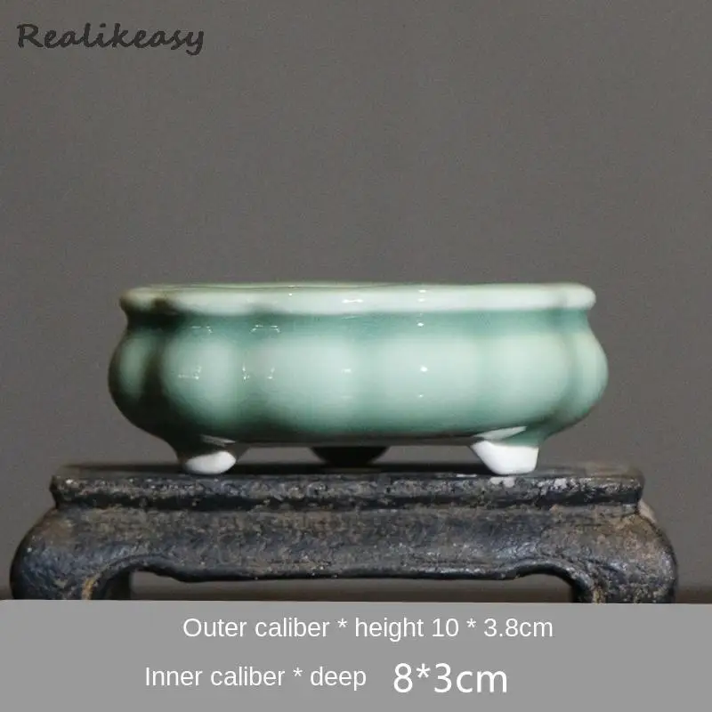 Цветочные горшки из мини-горшки для цветов пурпурной глины домашние суккуленты