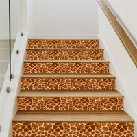 self adhesive leopard print stairs stickers waterproof creative staircase wallpaper for home corridor refurbish diy stair decal