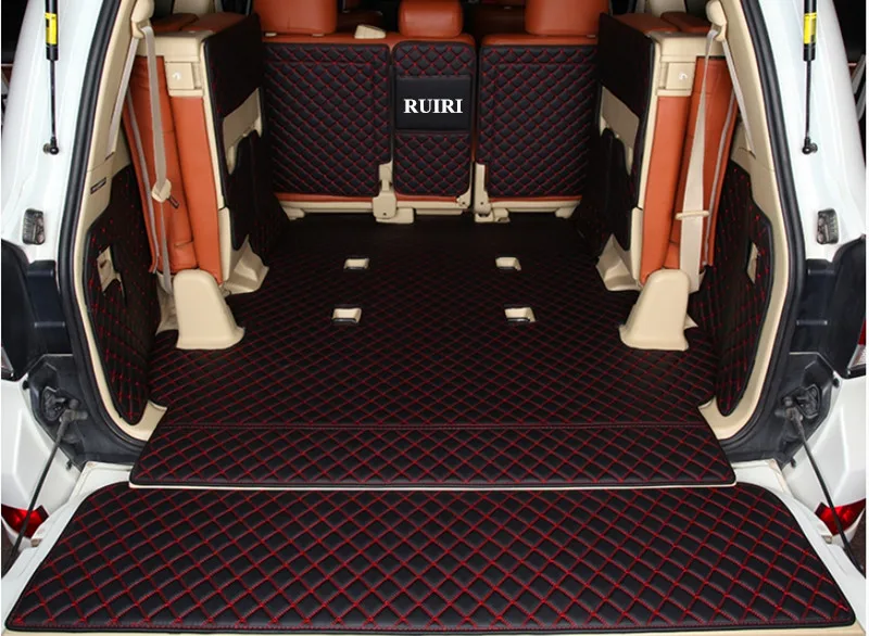 Полный Комплект ковриков для багажника автомобиля + коврик задней двери Lexus LX 570 7