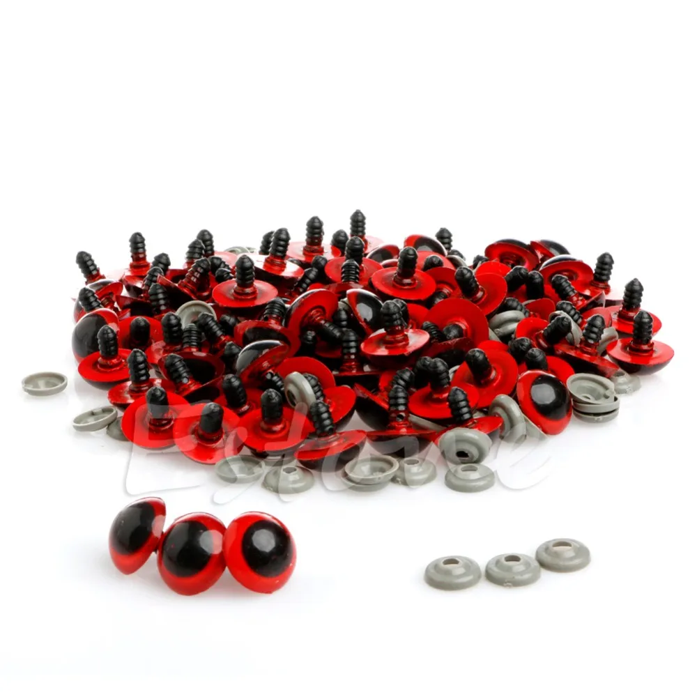 

7 Color Wholeslae 100Pcs 20mm Color Plastic Safety Eyes For Teddy Bear Doll Animal Puppet Crafts Wholesale