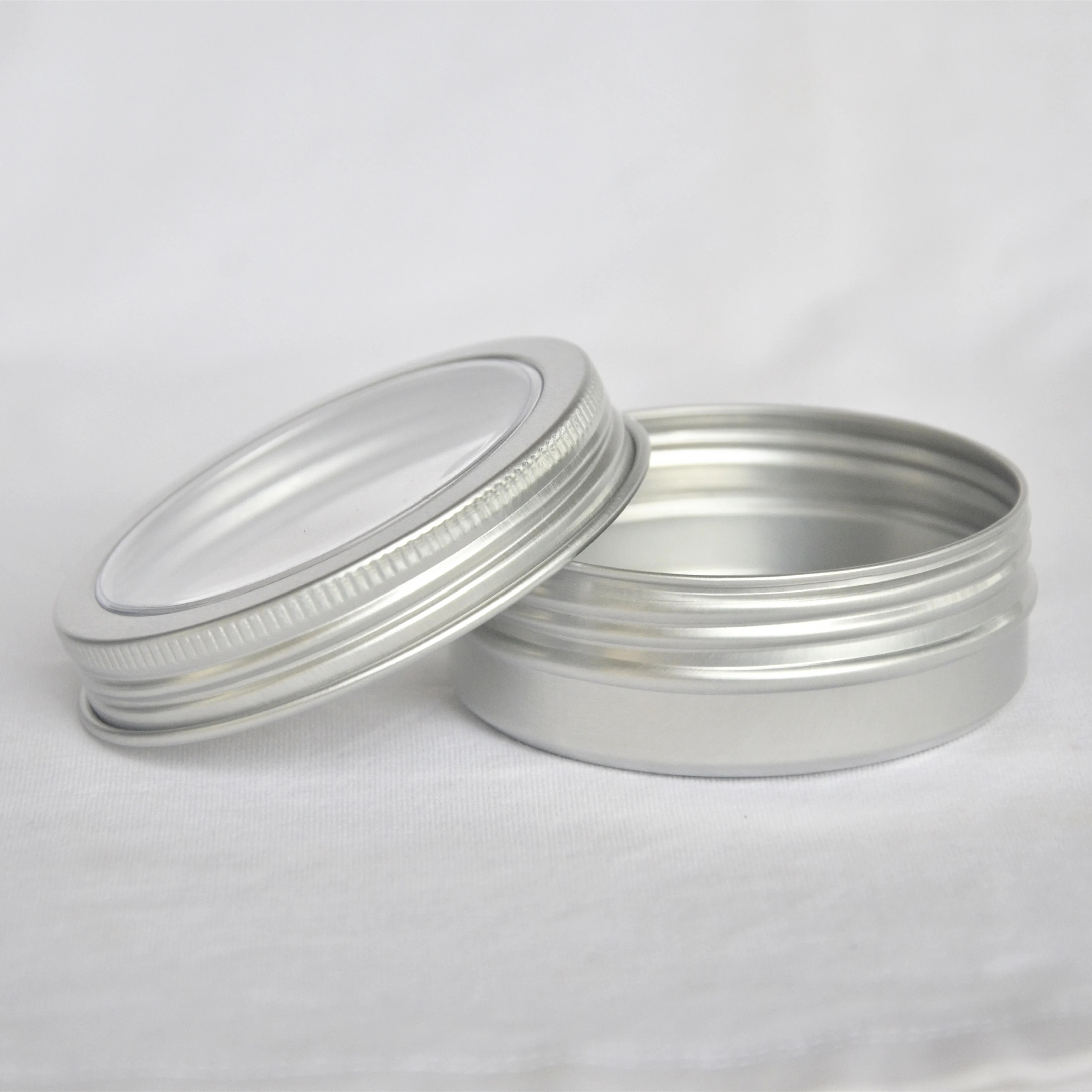 Банка из серебристого алюминия для ухода за кожей ногтей 60 г|jar tool|packaging cakejar light |